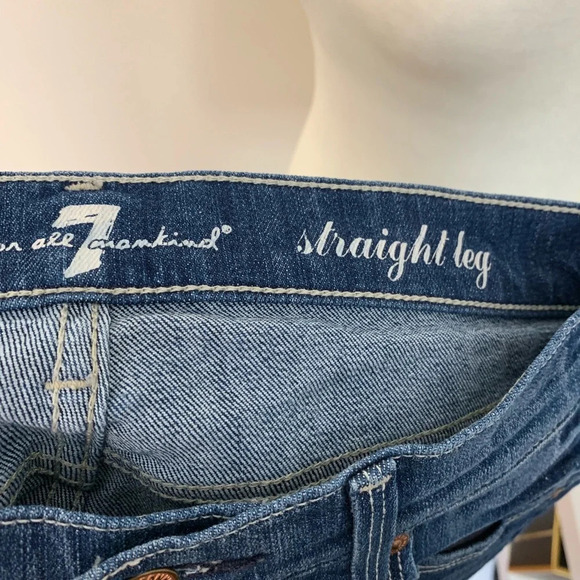 7 For All Mankind Women's Straight Leg Jean - Picture 7 of 8